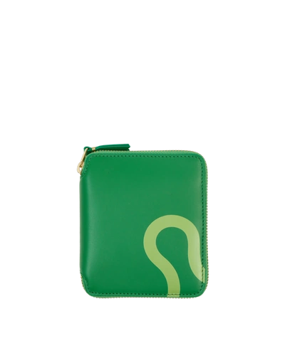 Shop Comme Des Garçons Ruby Eye Zip-around Wallet In Green