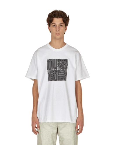 Shop Noah Fingerprint T-shirt In White