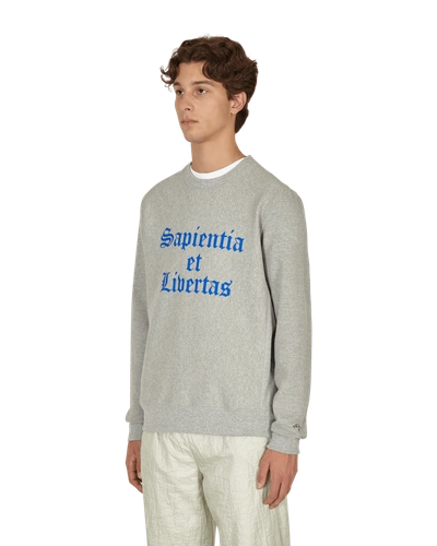 Noah Crewneck Knowledge Sweatshirt In Heather Grey