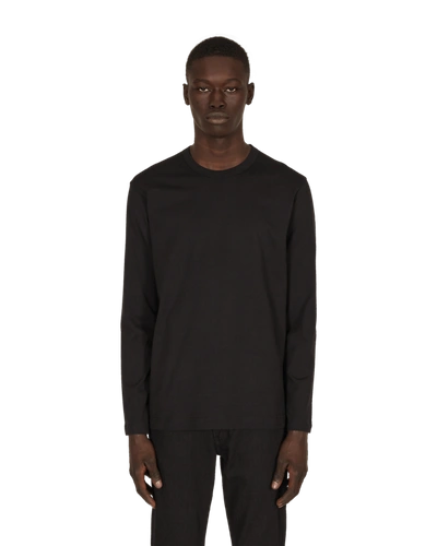 Shop Comme Des Garçons Shirt Logo Longsleeve T-shirt In Black