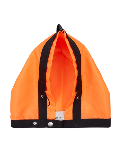 Shop Arnar Mar Jonsson Hi-vis Detachable Hood Liner In Orange