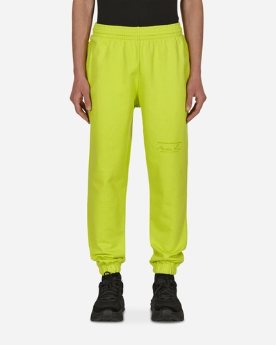 Shop Martine Rose Slim Track Pants In Apple Green