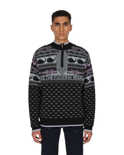Shop Phipps Save The Whales Sweater In Black