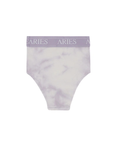Shop Aries Tie-dye Rib Highwaisted Briefs In Lilac