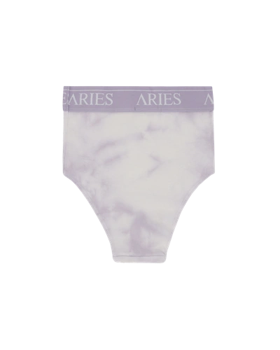 Aries Tie-dye Rib Highwaisted Briefs In Lilac