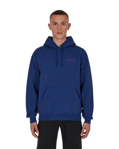 Shop Eden Power Corp Logo Hooded Sweatshirt In Blue/navy