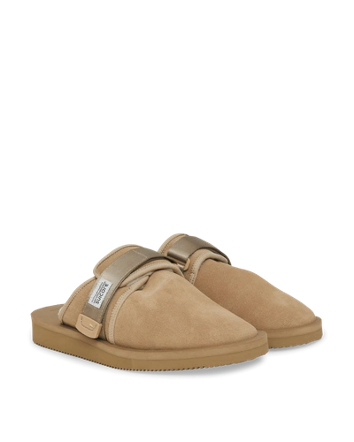 Shop Suicoke Zavo-mab Slippers In Taupe