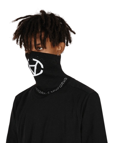 Shop Slam Jam Collar Mask In Black/white