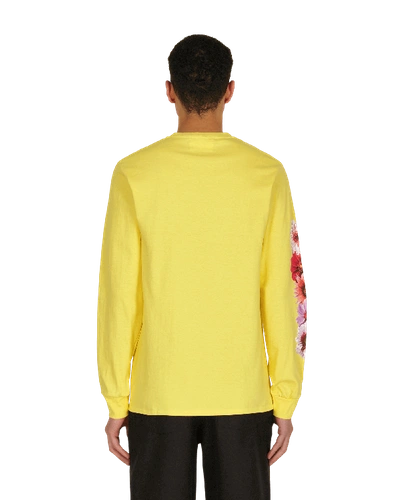 Shop Awake Ny Bloom Logo Longsleeve T-shirt In Yellow