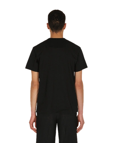 Shop Comme Des Garçons Homme Deux Zip T-shirt In Black