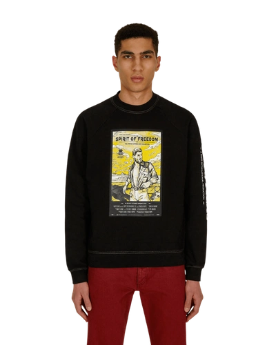 Shop Phipps Movie Merch Crewneck Sweatshirt In Washed Black