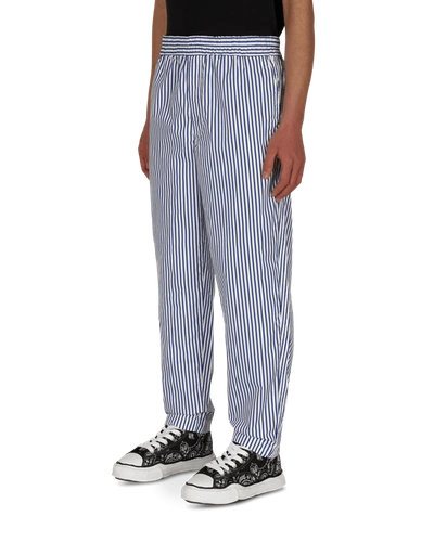 Shop Comme Des Garçons Shirt Stripe Trousers In Blue Stripe 1