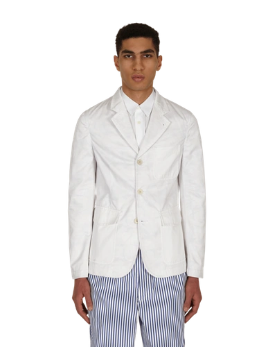 Shop Comme Des Garçons Shirt Yue Minjun Jacket In White/print B