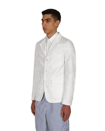Shop Comme Des Garçons Shirt Yue Minjun Jacket In White/print B
