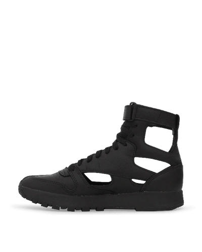 Shop Maison Margiela Reebok Classic Leather Tabi Hi Sneakers In Black