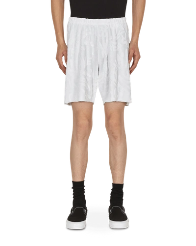 Shop Erl Terry Shorts In White