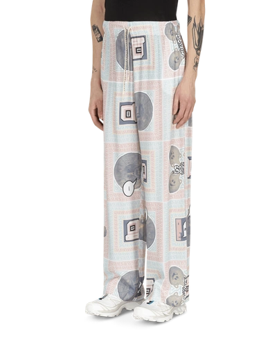 Shop Aries Scarf Print Pijama Pants In Multi