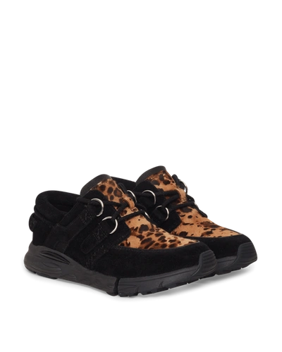 The Salvages Banshee Sneakers In Black/leopard