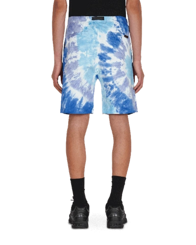 Shop Gramicci Tie Dye G Shorts In Blue Psychedelic