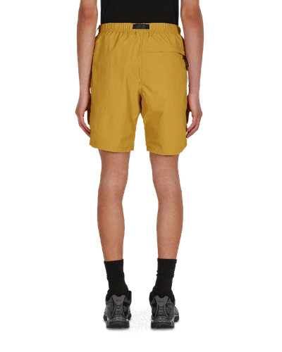Shop Gramicci Shell Packable Shorts In Mustard