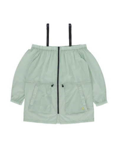 Nike Jordan Utility Off-shoulder Jacket In Pistachio Frost