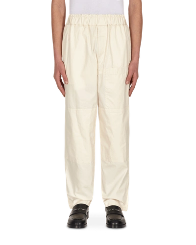 Shop Jil Sander Trousers In Cream White