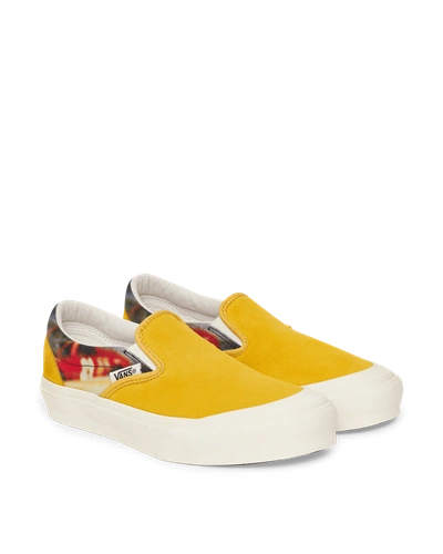 Shop Vans Slam Jam X Julian Klincewicz Classic Slip On Lx Sneakers In Yellow