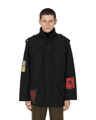 Shop Slam Jam Cccp Fedeli Alla Linea Field Jacket In Black Washed