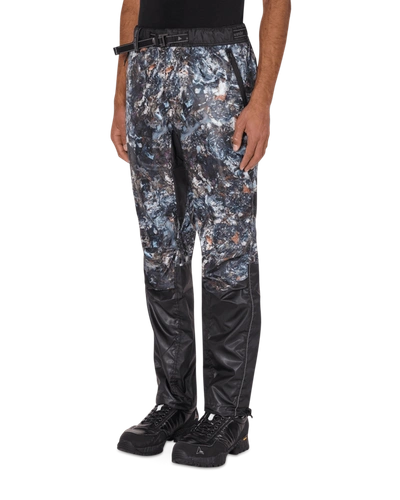 Shop And Wander Stone Printed Ripstop Pants In Black