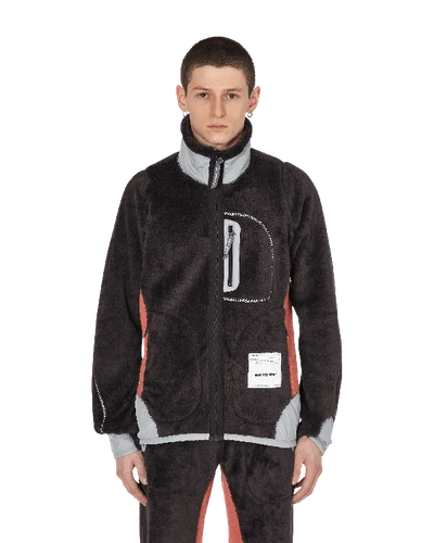 Shop And Wander Slam Jam High Loft Polartec Fleece Jacket In Charcoal