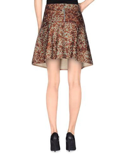 Shop Carven Knee Length Skirt In Cocoa