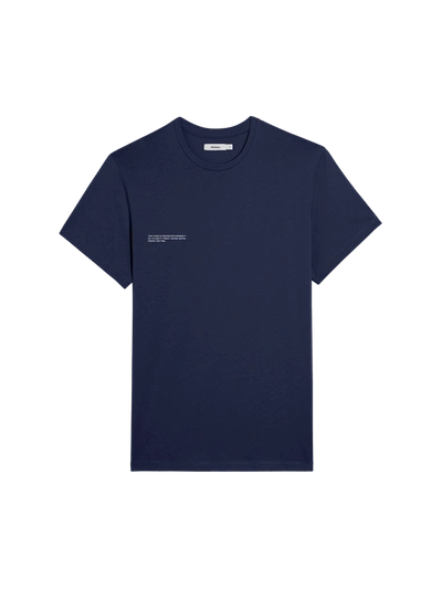 Shop Pangaia 365 Midweight Tee — Navy-blue In Navy Blue