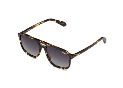 Shop Quay On The Fly Large In Tortoise,smoke Polarized