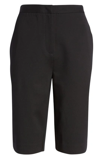 Shop Nordstrom Longline Ponte Shorts In Black