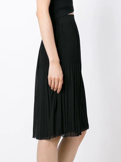 Shop Givenchy Sheer Pleated Skirt