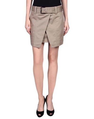 Barbara Bui Mini Skirt In Khaki