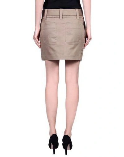 Shop Barbara Bui Mini Skirt In Khaki