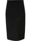 GIVENCHY frayed edge pencil skirt,DRYCLEANONLY