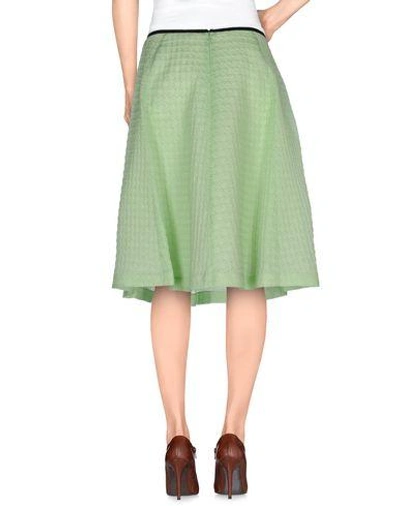 Shop Jil Sander Knee Length Skirt In Light Green
