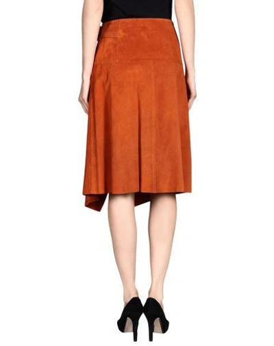 Shop Proenza Schouler Midi Skirts In Rust