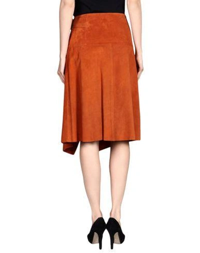 Shop Proenza Schouler Midi Skirts In Rust
