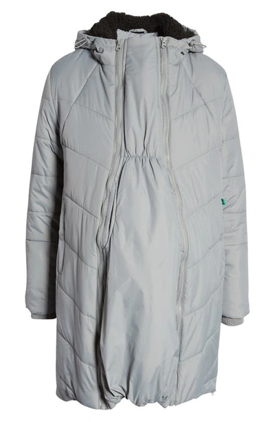 Modern Eternity 3-in-1 Maternity Puffer Jacket In Graphite