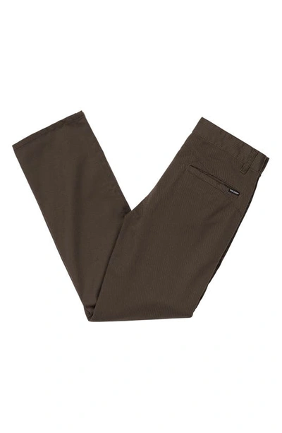 Shop Volcom Kids' Frickin' Modern Stretch Twill Pants In Rinsed Black
