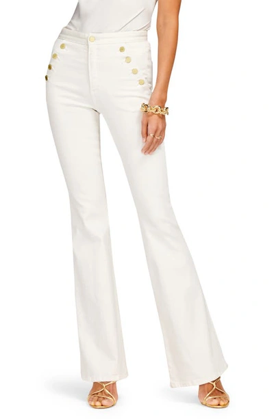 Shop Ramy Brook Helena High Waist Flare Leg Jeans In White