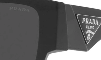 Shop Prada 54mm Square Sunglasses In Black