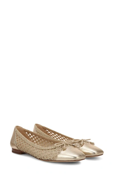 Shop Sam Edelman May Flat In Bleached Natural/ Jute