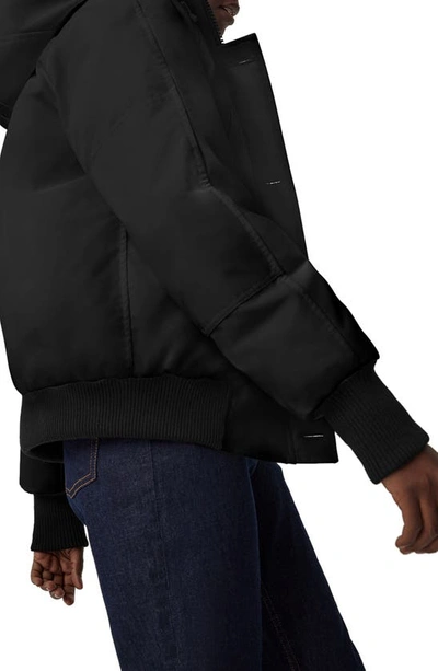 Shop Canada Goose Chilliwack 625 Fill Power Down Bomber Jacket In Black