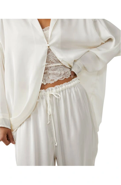 Shop Free People Dreamy Days Pajamas In Ivory