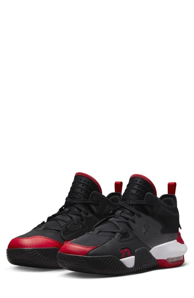 Shop Jordan Stay Loyal 2 Sneaker In Black/ White/ University Red