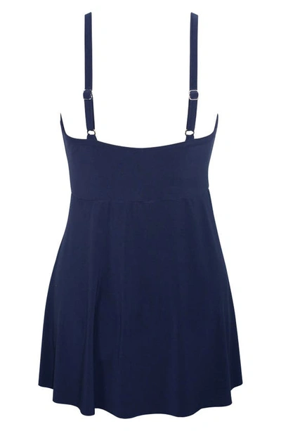 Miraclesuit Twisted Sisters Adora Swimdress In Midnight Blue